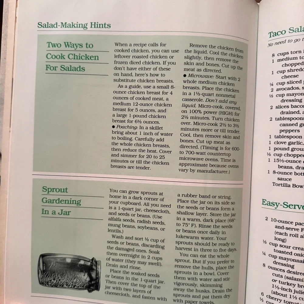 Vintage Better Homes & Gardens Make-A-Meal Salads Cookbook